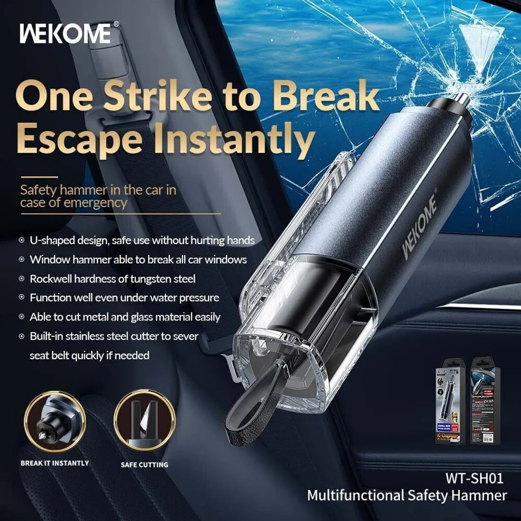 [全新] WEKOME WT-SH01 多功能车载安全锤破窗工具