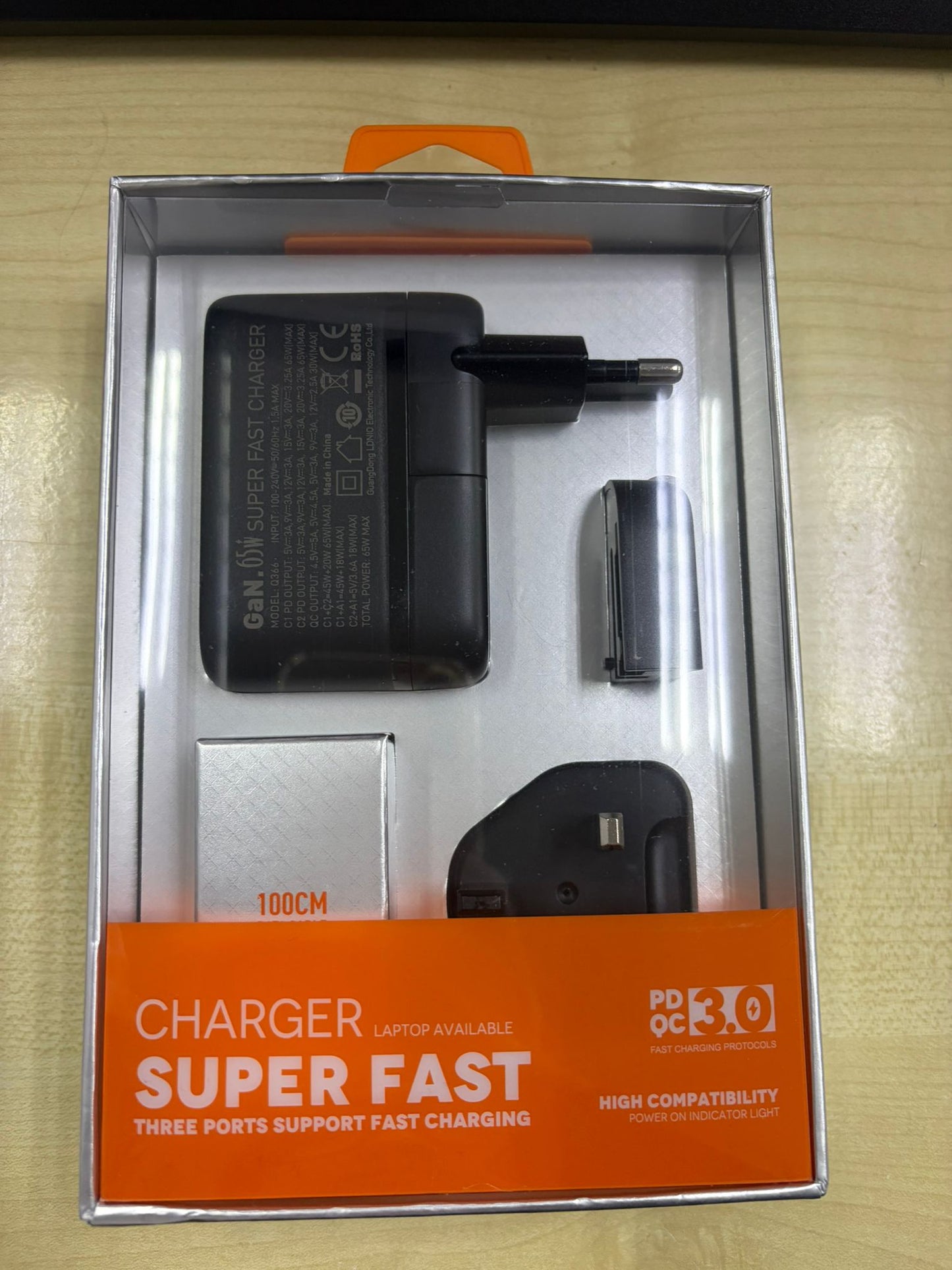 LDNIO 65W GAN SUPER FAST CHARGER (Q366)