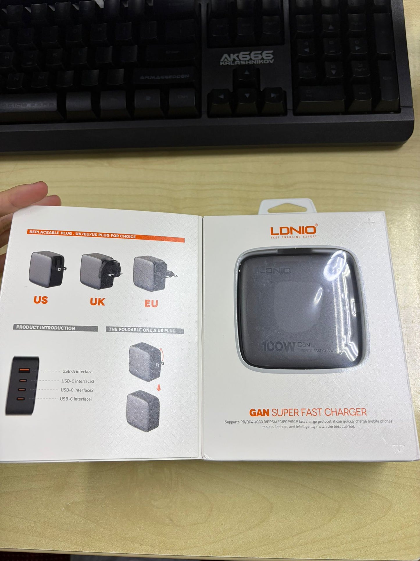 LDNIO 100W GAN SUPER FAST CHARGER (Q408)