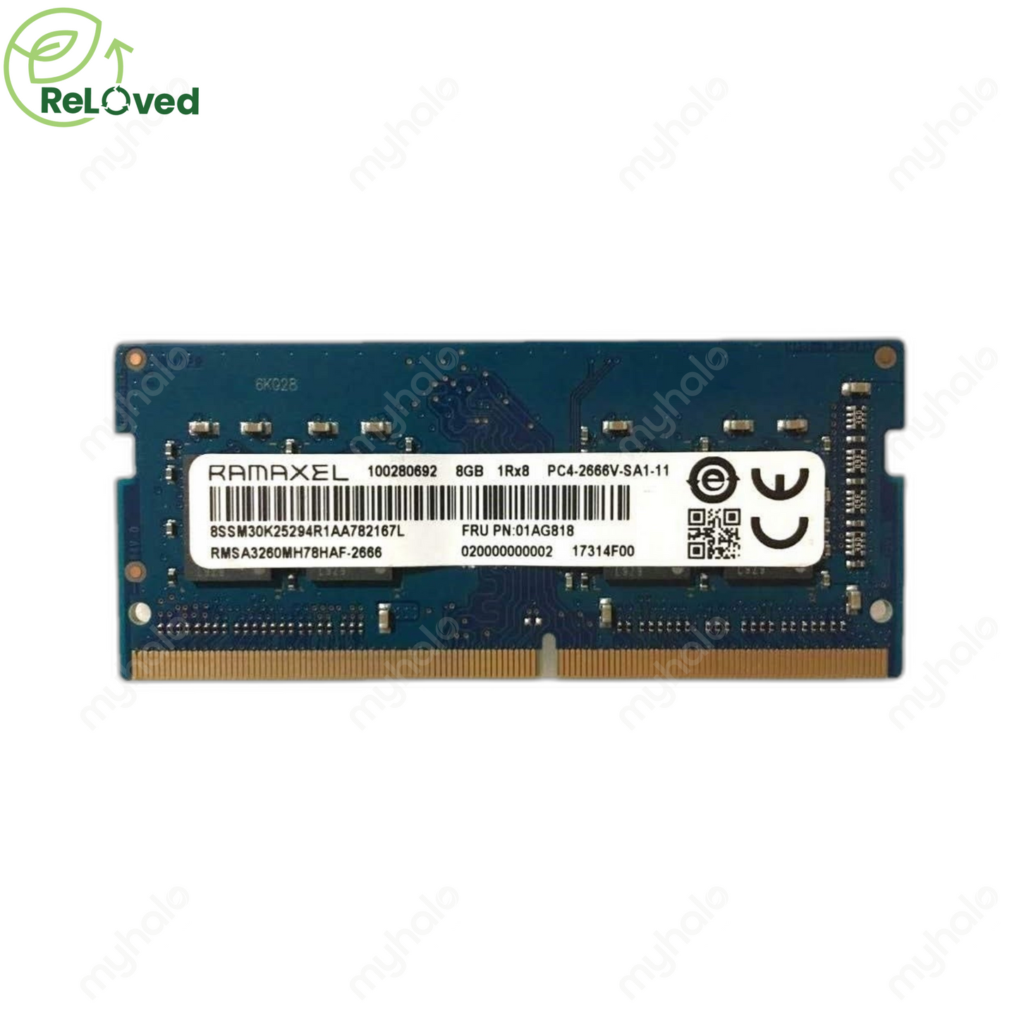 RAMAXEL 8GB DDR4 2666MHz PC4-21300 SO-DIMM LAPTOP MEMORY