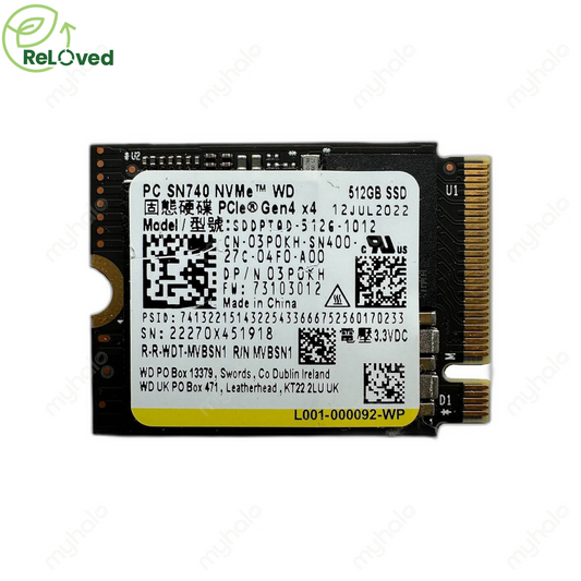 WD 512GB SSD PCIe GEN4 NVMe M.2 2230 (SSDPTQD512G1012)