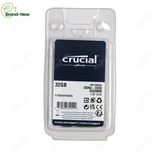 [BRAND NEW] CRUCIAL 32GB DDR4 3200MHz PC4-25600 SO-DIMM RAM LAPTOP MEMORY