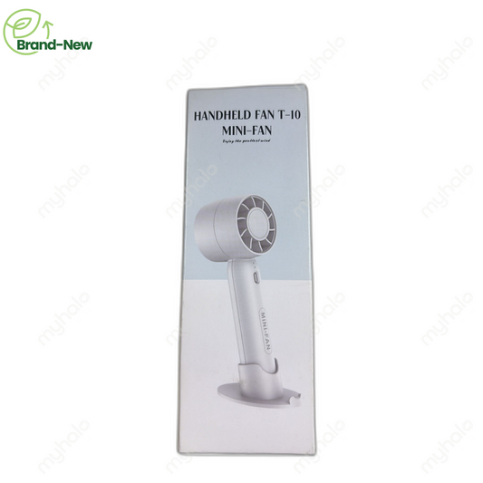 [CERTIFIED SURPLUS] T10 HANDHELD SMALL FAN WITH 3 SPEEDS, USB CHARGING & DETACHABLE BASE