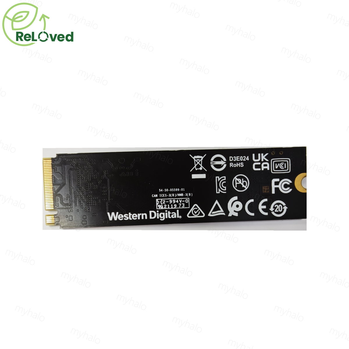WD Black SN750 SE 500GB SSD ReLoved - back side