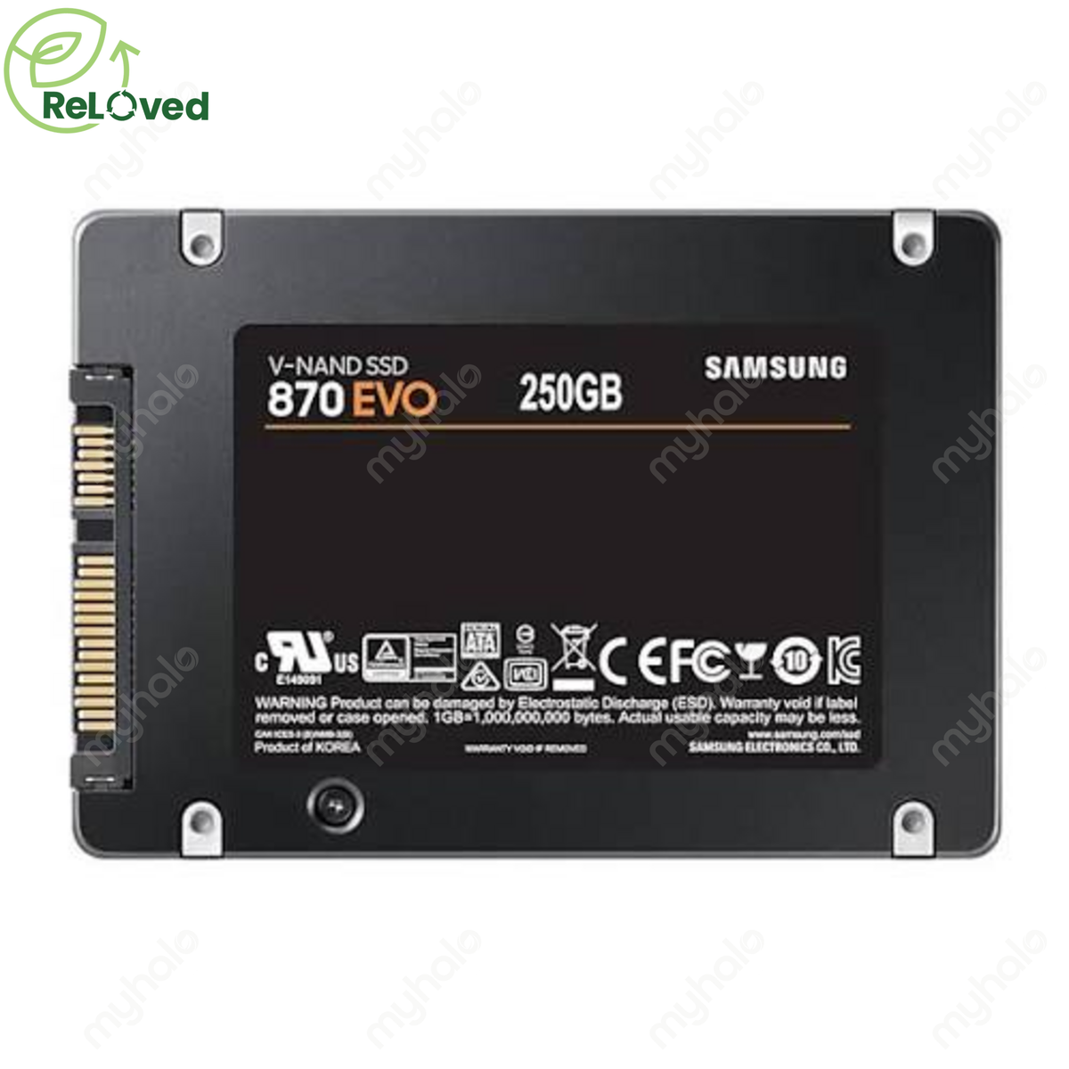 [CERTIFIED RELOVED] SAMSUNG 870 EVO 250GB SSD 2.5" SATA (MZ-77E250)