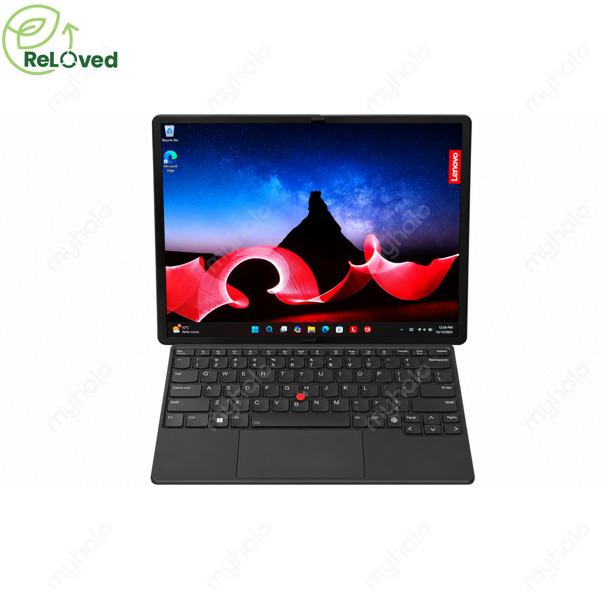 [认证二手翻新] Lenovo ThinkPad X1 Fold 16 Gen 1 (i7-1260U / 32GB / 1TB SSD) (OLED) (Black)
