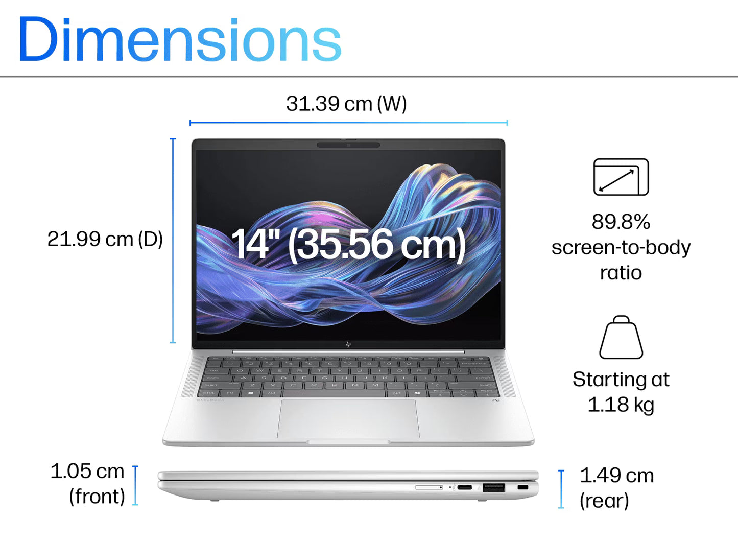 HP ELITEBOOK X G1i 14-inch COPILOT+ PC (ULTRA 7 268V / 32GB / 512GB SSD) (5G)