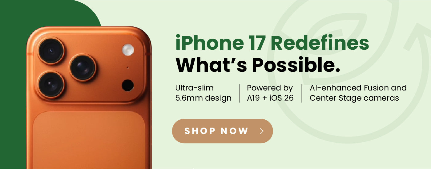iPhone 17 with ultra-slim 5.6mm design, A19 chip, iOS 26, and AI-enhanced Fusion and Center Stage cameras.