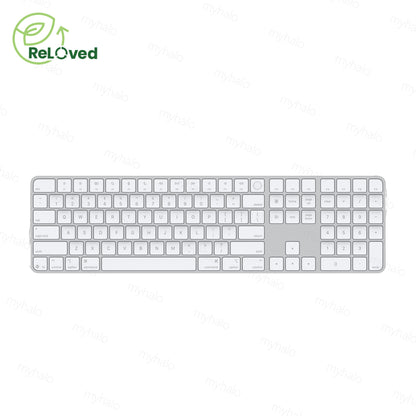 [CERTIFIED RELOVED] Apple Magic Keyboard with Touch ID and Numeric Keypad (Silver)