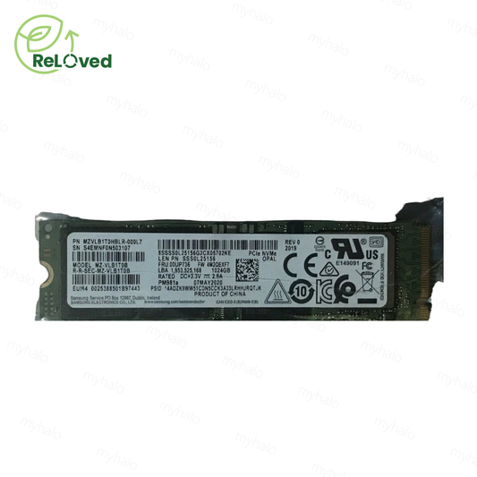 [CERTIFIED RELOVED] Samsung PM981a 1TB SSD PCIe Gen 3 NVMe M.2 2280 (MZVLB1T0HBLR)