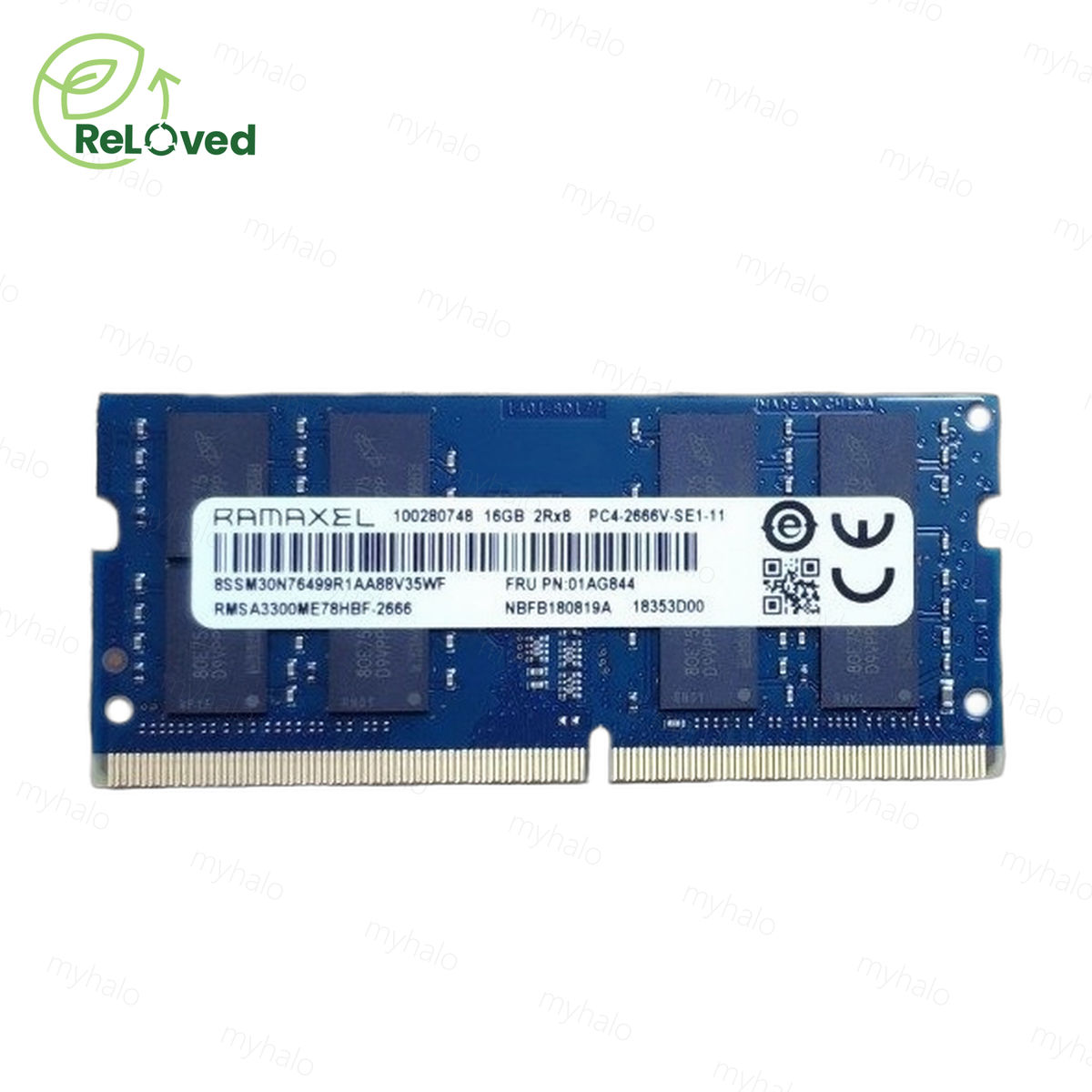 [CERTIFIED RELOVED] Ramaxel 16GB DDR4 2666MHz PC4-21300 SO-DIMM RAM Laptop Memory (RMSA3300ME78HBF)