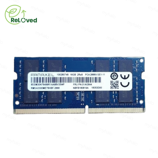 [CERTIFIED RELOVED] Ramaxel 16GB DDR4 2666MHz PC4-21300 SO-DIMM RAM Laptop Memory (RMSA3300ME78HBF)