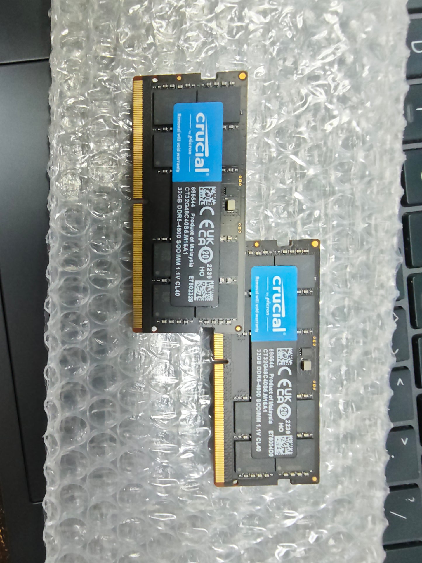 CRUCIAL (MICRON) 内存 16GB DDR4 3200MHz PC4-25600 SO-DIMM 内存 笔记本内存 (CT16G4SFRA32A)